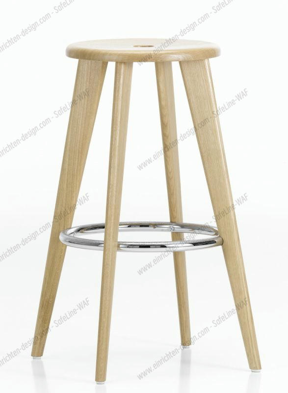 Tabouret Haut Bar stool Vitra Natural oak